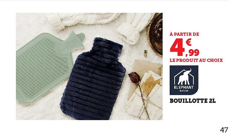 Bouillotte 2l éléphant Nelson