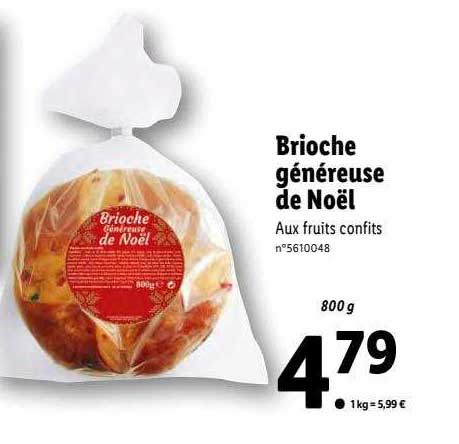 brioche généreuse de noël