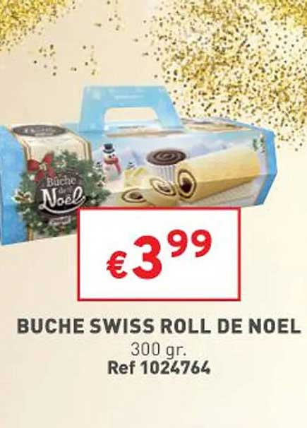 bûche swiss roll de noël