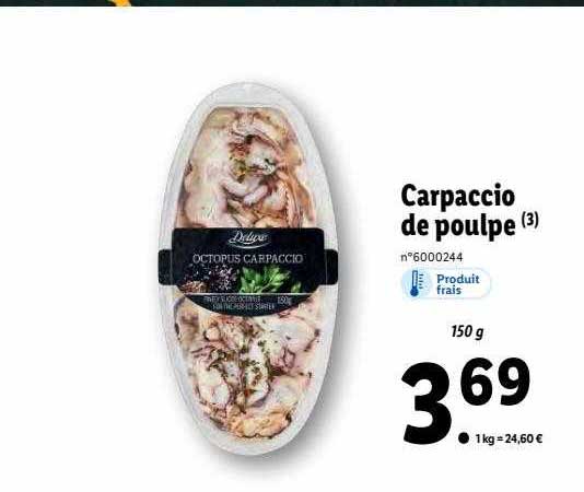 Carpaccio De Poulpe Deluxe