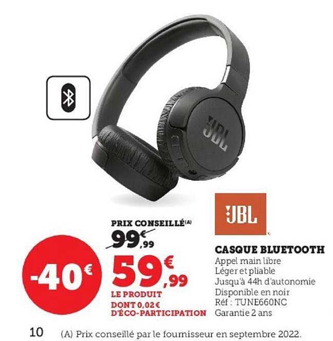 Casque Bluetooth Jbl