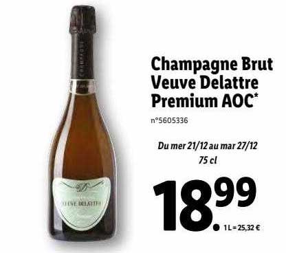 champagne brut veuve delattre premium aoc