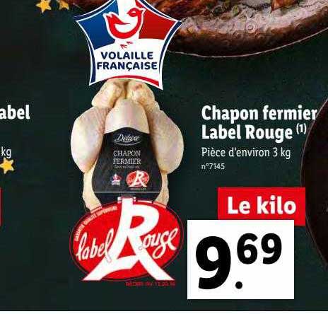 chapon fermier label rouge