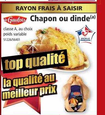 chapon ou dinde le gaulois