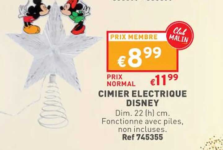 cimier électrique disney