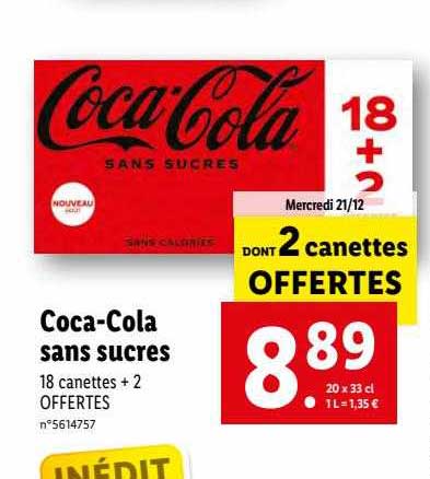 coca-cola sans sucres