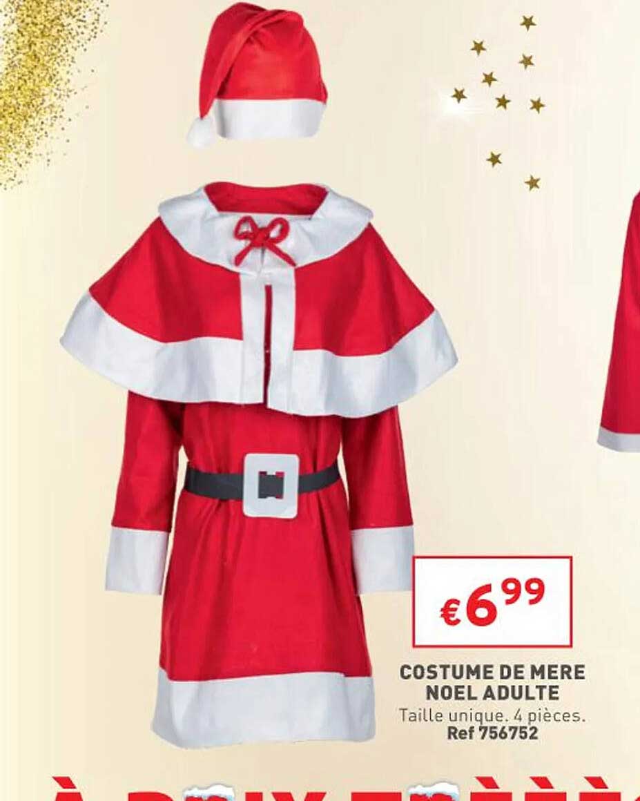 costume de mère noël adulte