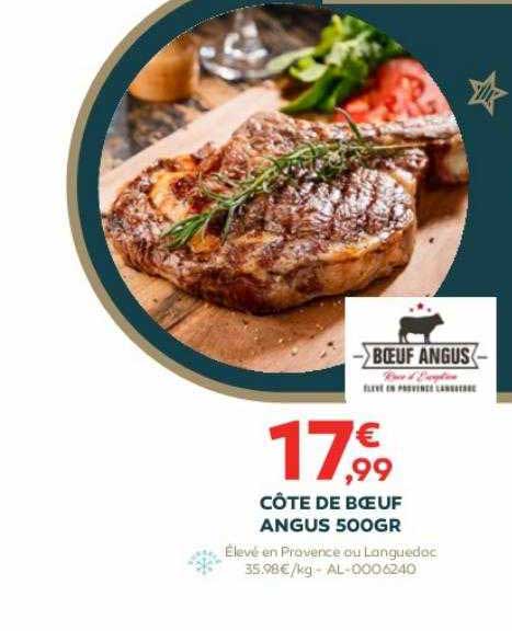 côte de bœuf angus 500 gr