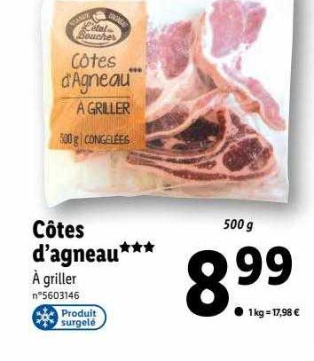 côtes d'agneau