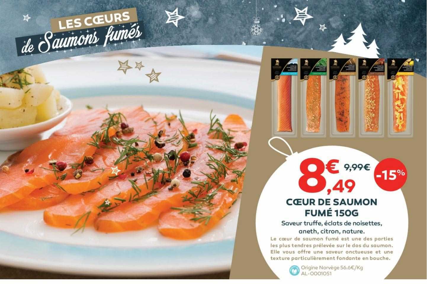 Cœur De Saumon Fumé 150 G