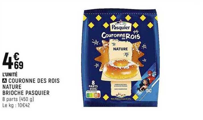 couronne des rois nature brioche pasquier