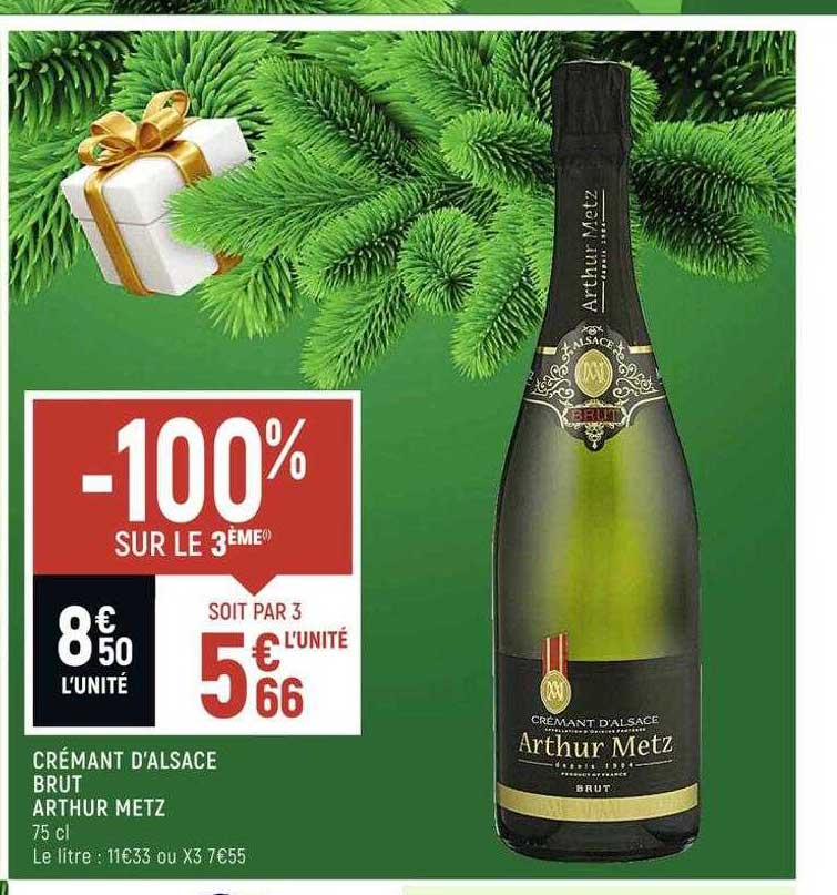 crémant d'alsace brut arthur metz
