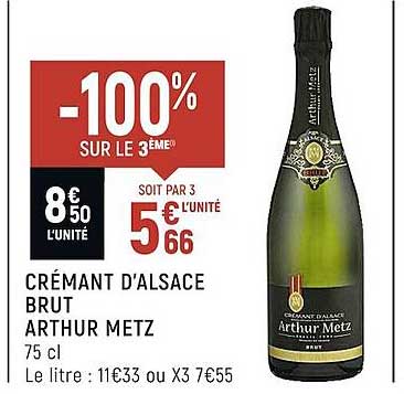 crémant d'alsace brut arthur metz