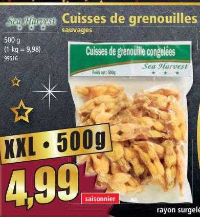 cuisses de grenouilles sauvages sea harvest