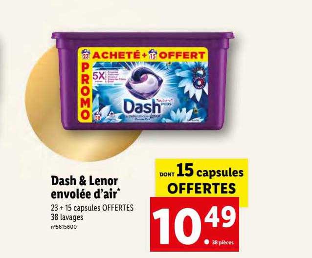 dash & lenor envolée d'air