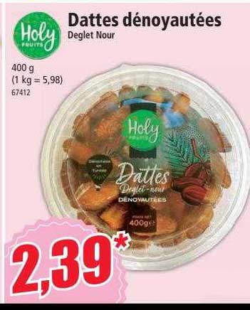 dattes dénoyautées holy fruits