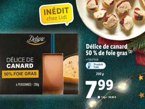 Délice De Canard 50% De Foie Gras Deluxe