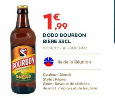 dodo bourbon bière 33cl