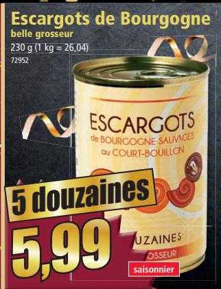 escargots de bourgogne belle grosseur