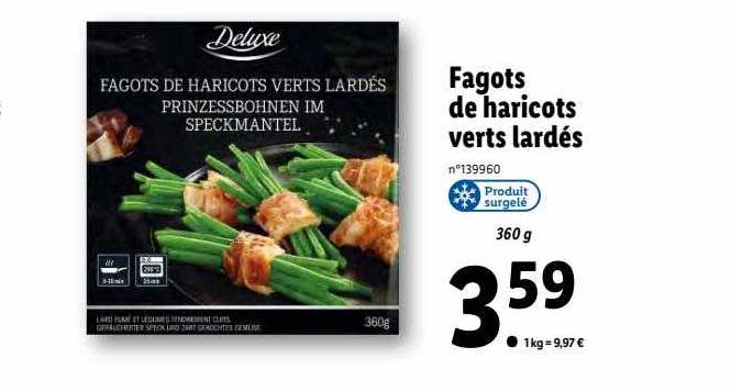 fagots de haricots verts lardés deluxe