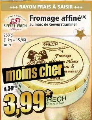 fromage affiné au marc de gewurztraminer siffert-frech