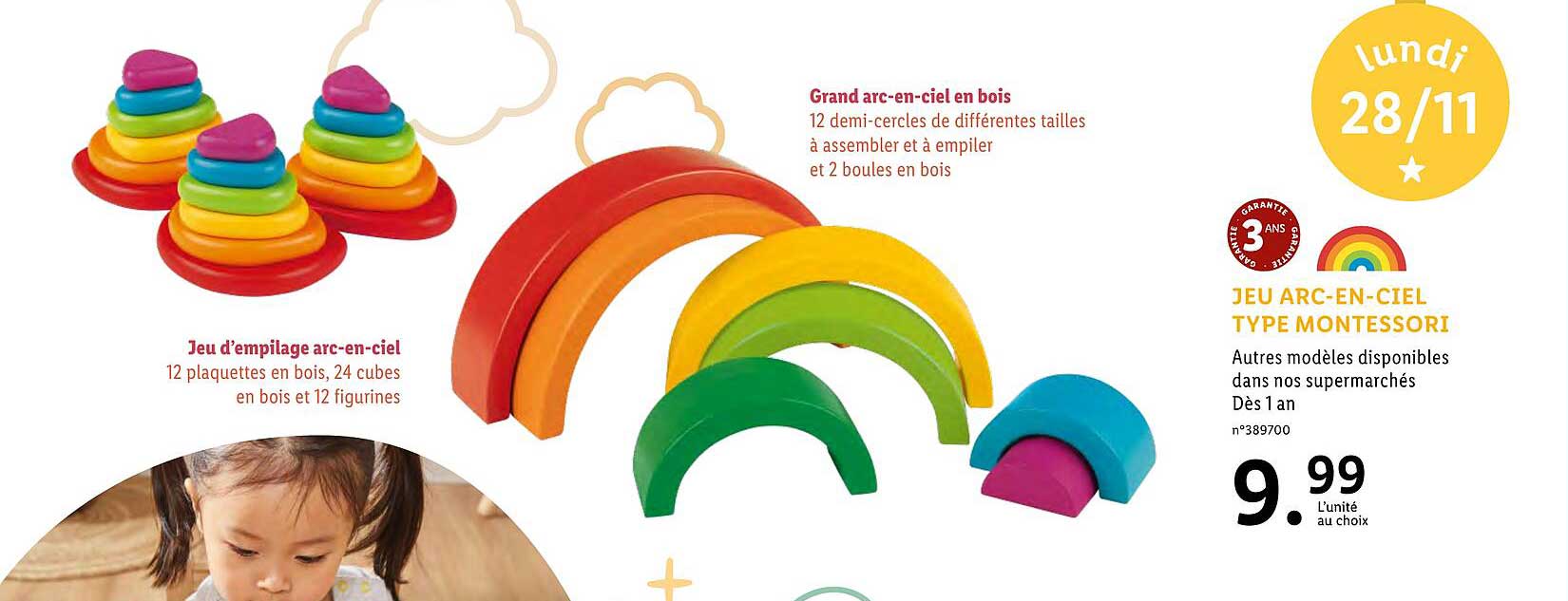 jeu arc-en-ciel type montessori