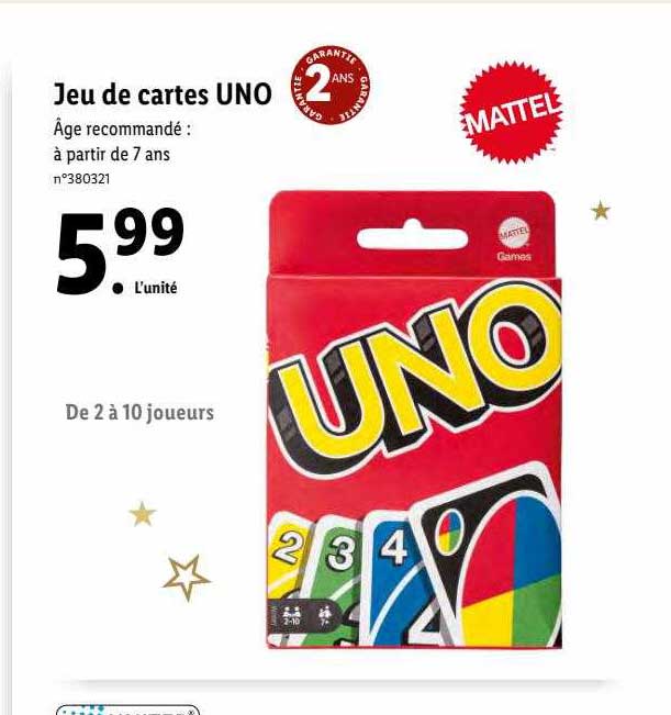 Jeu De Cartes Uno