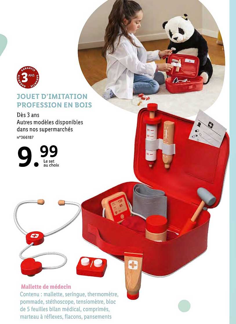 jouet d'imitation profession en bois