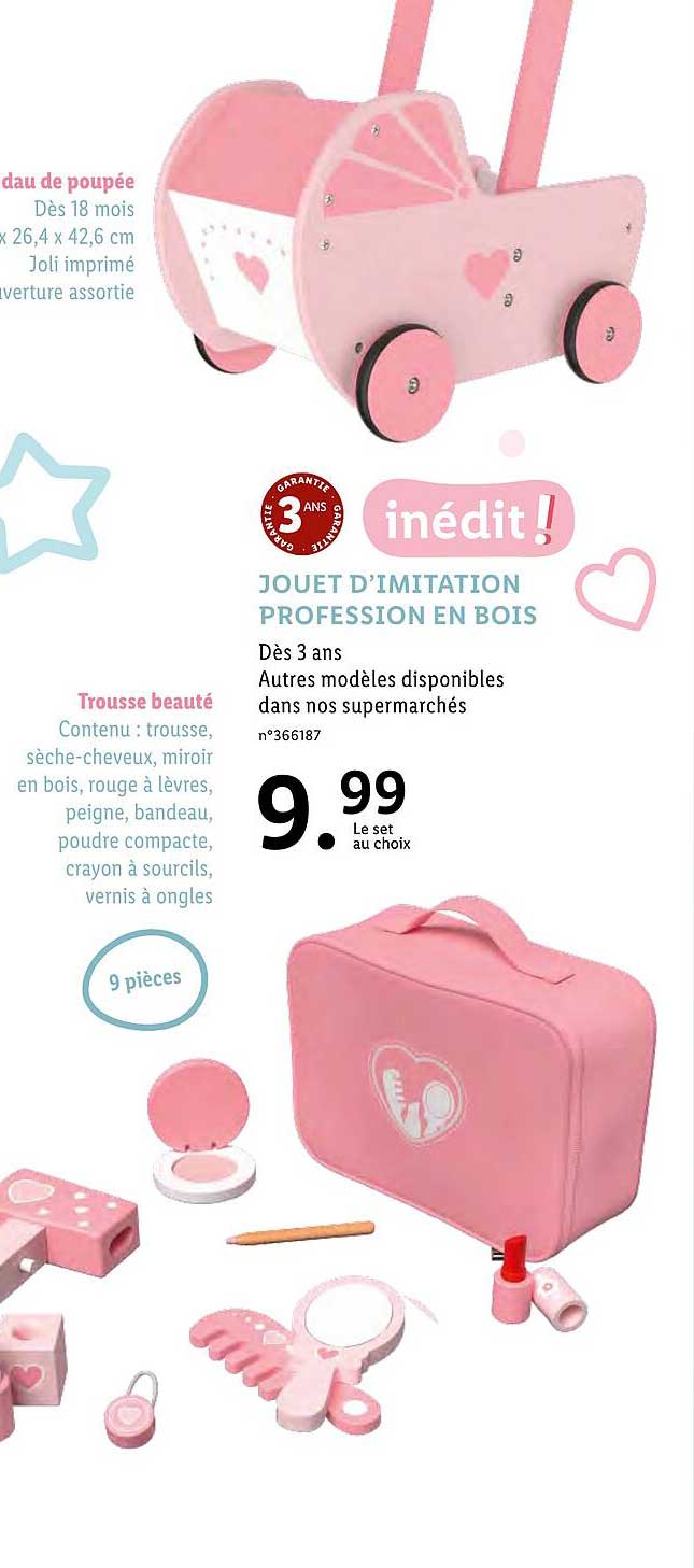 jouet d'imitation profession en bois