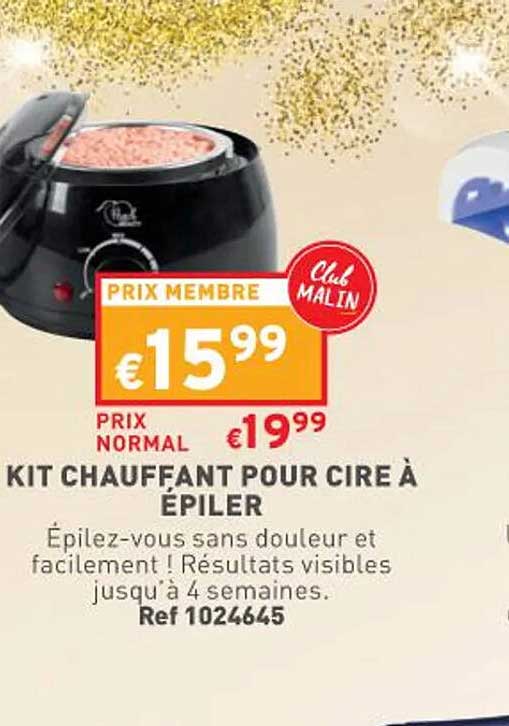 kit chauffant pour cire à épiler