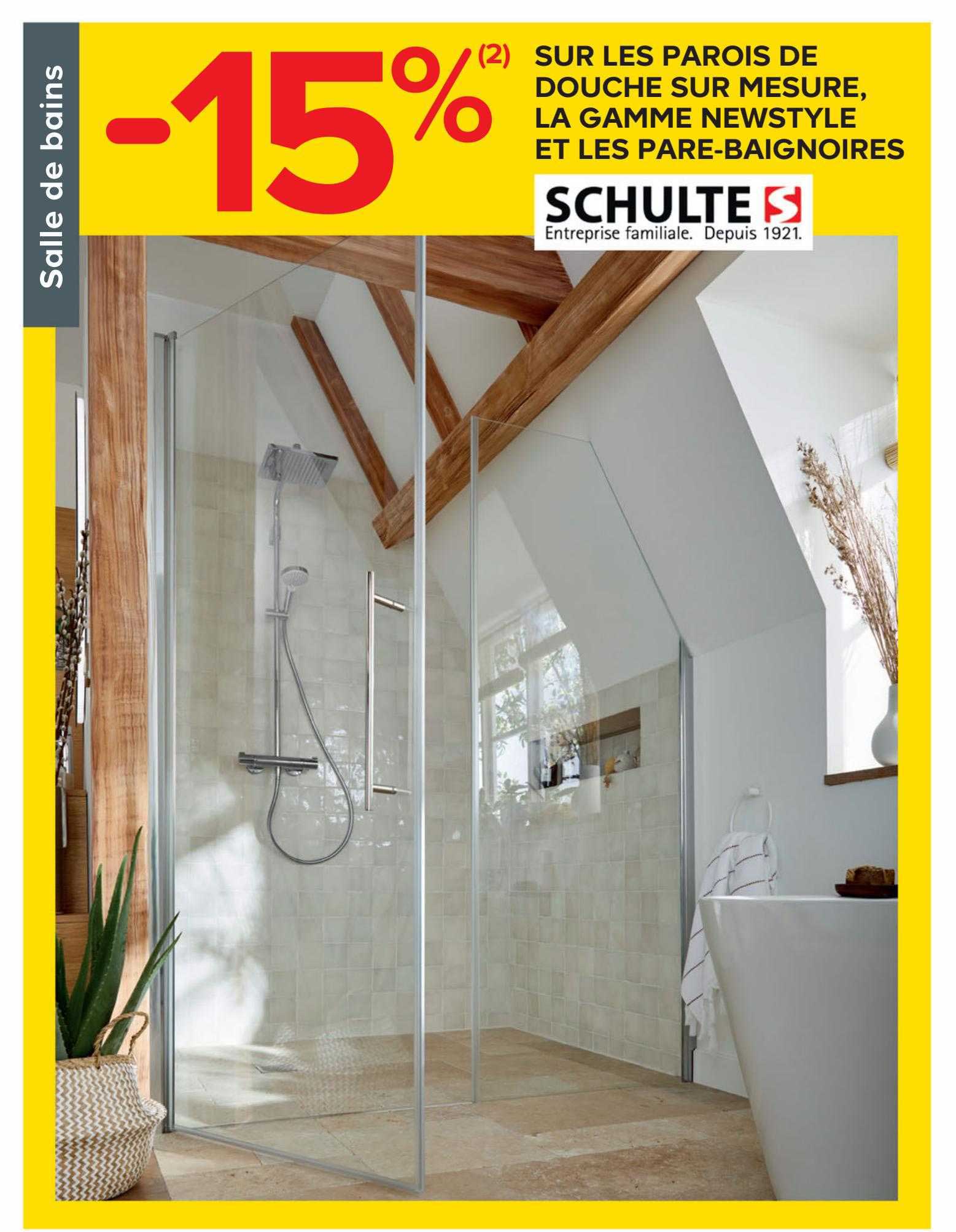 la gamme newstyle et les pare-baignoires schulte