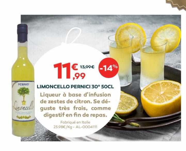 limoncello pernici 30° 50 cl