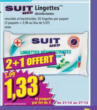 lingettes désinfectantes suit med