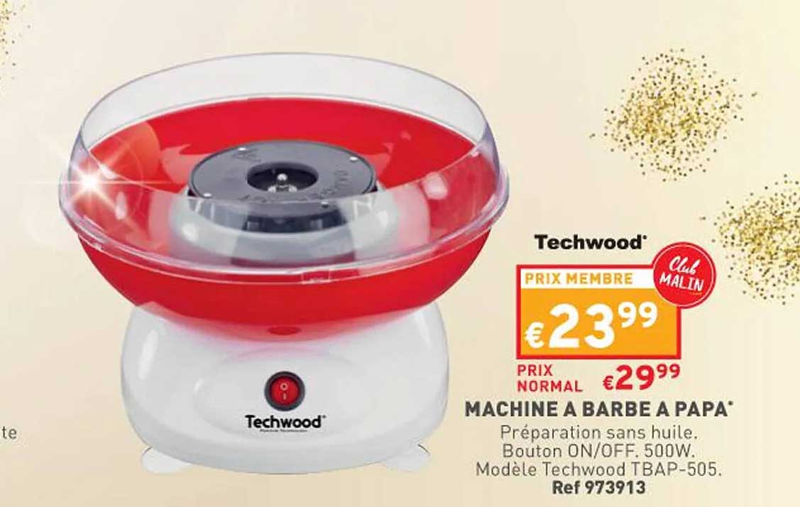 machine à barbe à papa techwood