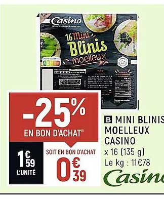 Mini Blinis Moelleux Casino