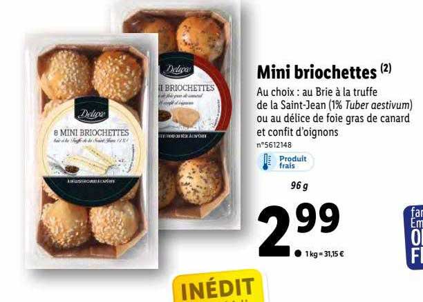 Mini Briochettes Deluxe