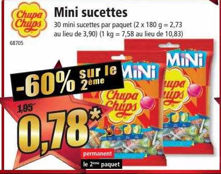 mini sucettes chupa chups