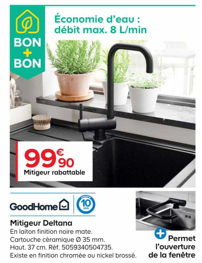 mitigeur rabattable deltana goodhome