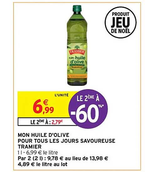 mon huile d'olive pour tous les jours savoureuse tramier