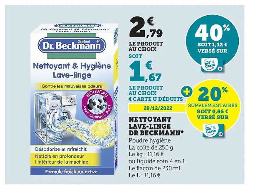 nettoyant lave-linge dr beckmann