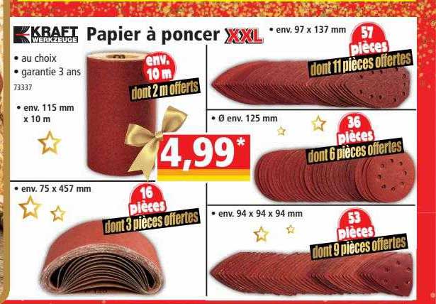papier à poncer xxl kraft werkzeuge