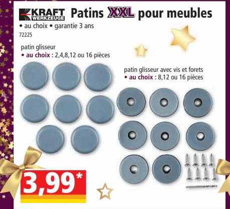 patins xxl pour meubles kraft werkzeuge