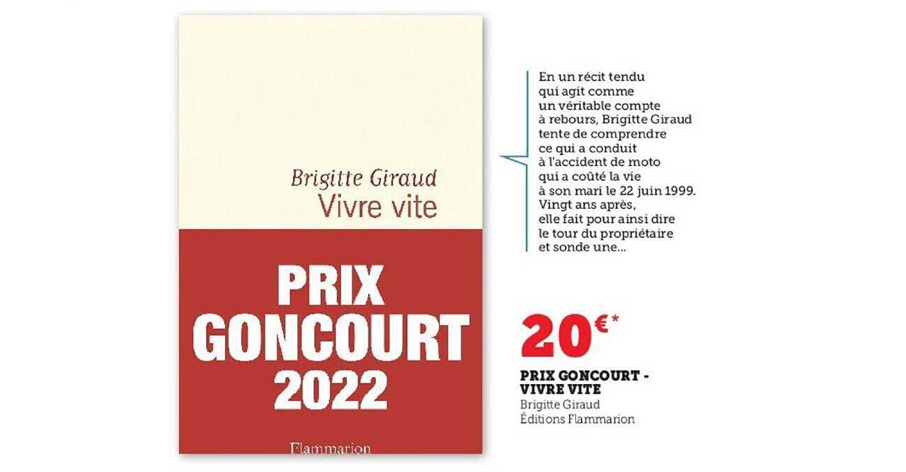 prix goncourt - vivre vite