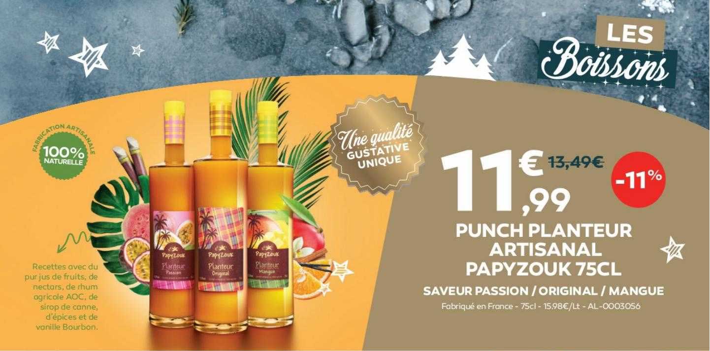 Punch Planteur Artisanale Papyzouk 75cl