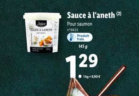 sauce à l'aneth deluxe