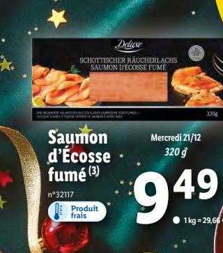 saumon d'écosse fumé deluxe