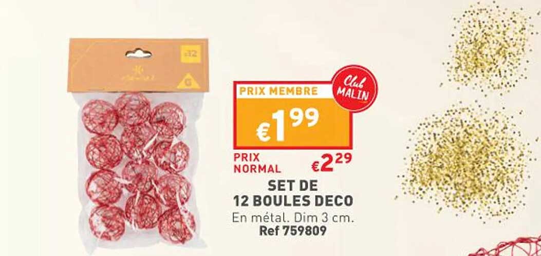 Set De 12 Boules Déco