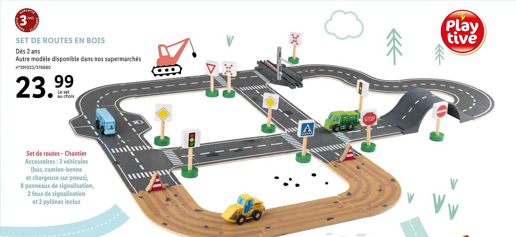 set de routes en bois play tive