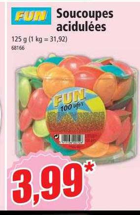 soucoupes acidulées fun