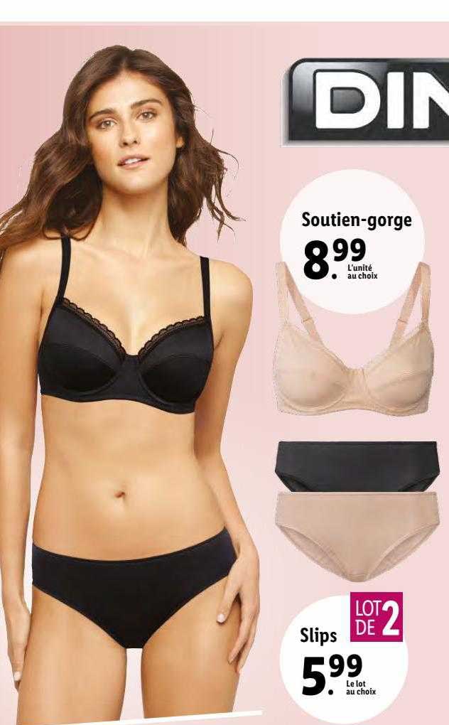 soutien-gorge dim paris, slips dim paris